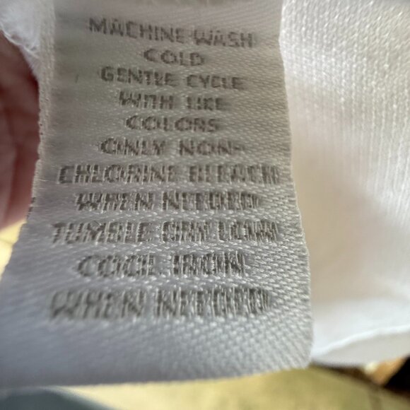 Charter Club Women's Pullover White Top with Ruffle and Buttons Size 1X NWT - Picture 8 of 14